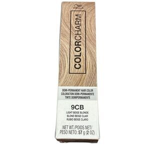Wella Color Charm Demi Permanent Hair Color 9CB Light Beige Blonde 2oz New